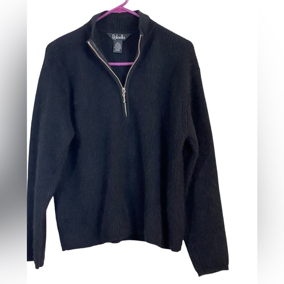 Rafaella angora/wool blend sweater. 1/4 zip, dolman sleeve. Size large GUC - Picture 8 of 9